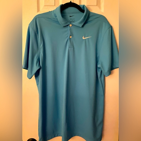Men’s Nike Golf Polo Dri-Fit Shirt- Light Blue, Medium - Picture 1 of 2